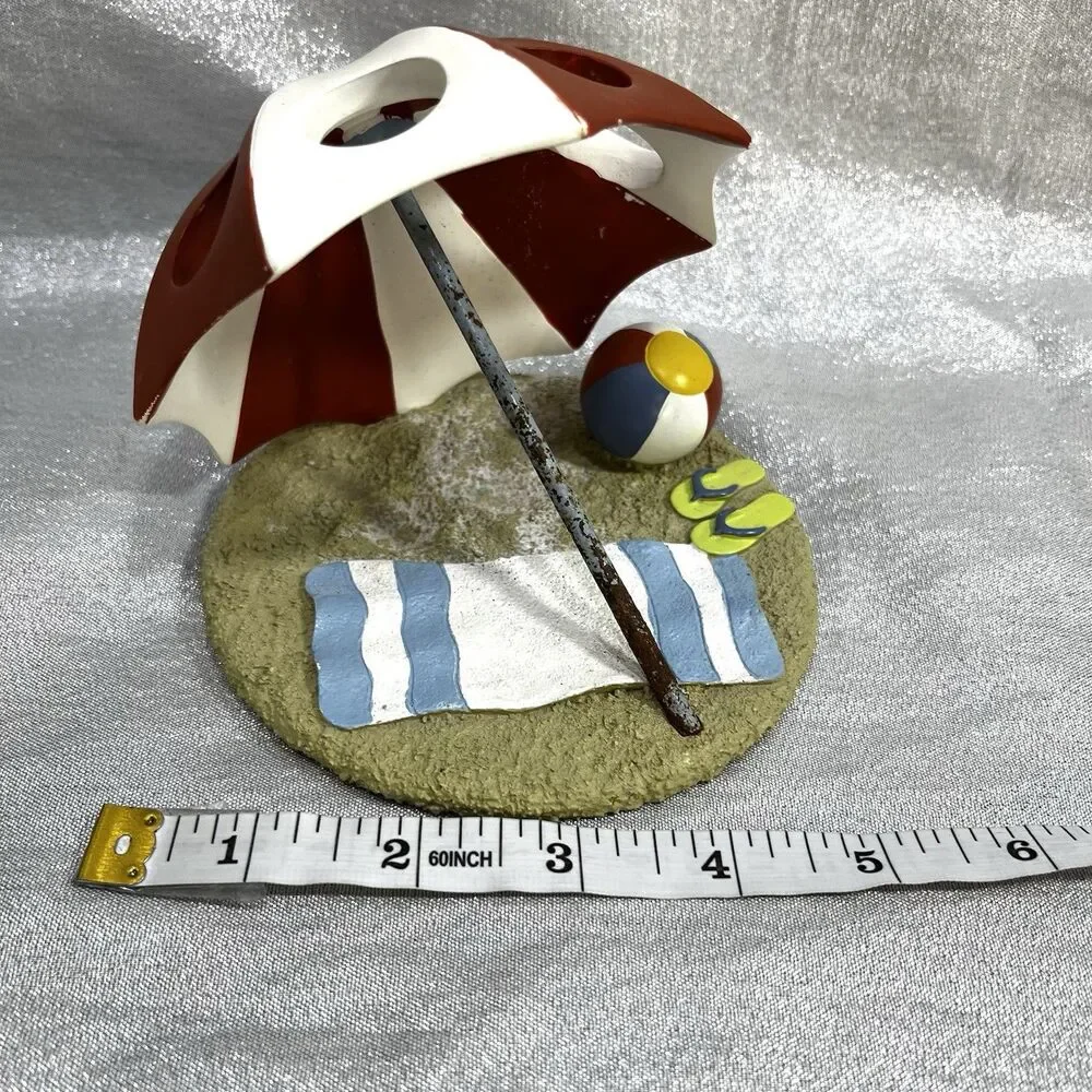 ADORABLE Beach Ocean Theme Bathroom Toothbrush Holder Decor KATHY MIDDLEBROOK